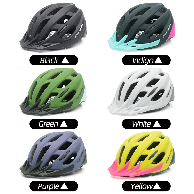 

CAIRBULL Mountain Bike Helmet Road Cycling Safety Helmets Removable for Men Women With Sun Visor Insect Net Integrally-Molded