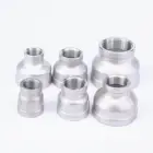 Переходник 18 дюйма, 14 дюйма, 38 дюйма, 12 дюйма, 34 дюйма, 1 дюйма, 1-14 дюйма, 1-12 дюйма, 2 дюйма, внутренняя резьба BSP, прямой концентрический переходник из нержавеющей стали 304