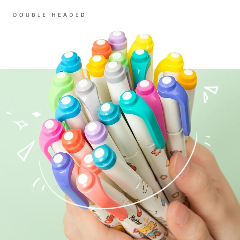 6 шт. набор ручек-хайлайтеров для девочек с рисунком