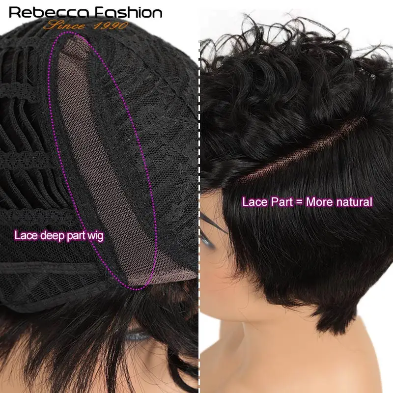Rebecca волнистые короткие кудрявые парики для женщин вьющиеся бразильские
