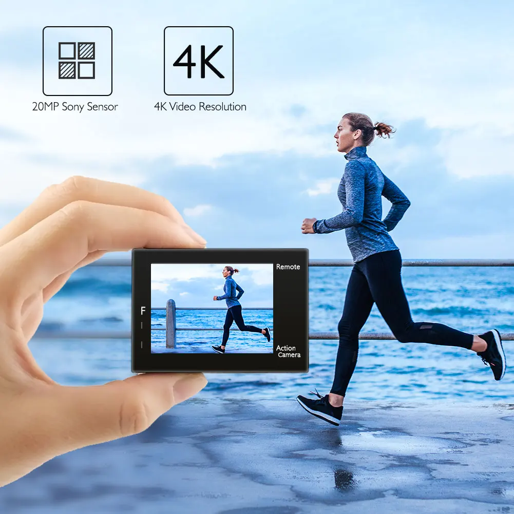 Экшн-камера AKASO Brave 4 2 аккумулятора 20 МП 30 м Wi-Fi |