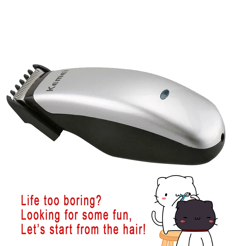 

Kemei Electric Hair Clipper for Men Rechargeable Mini Hair Trimmer Cutting Razor