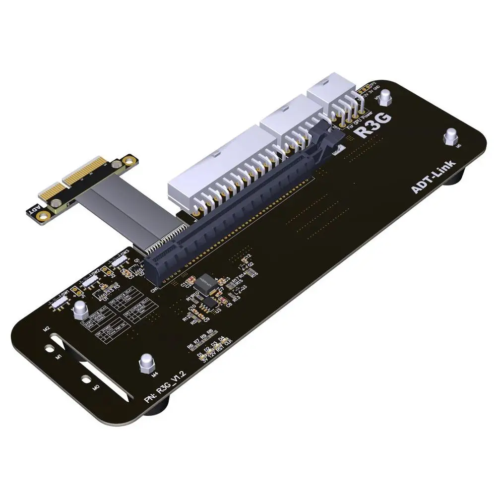 Удлинительный адаптер R23SG eGPU PCIe x16 на PCie x4 16x PCI Express кабели для видеокарты внешнего