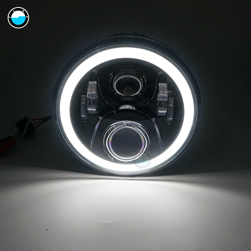 

Newest 7 Inch Led Full Halo Headlights 7" Motorcycle Projector Headlamp For Honda Cb 400 500 1300 Hornet 250 600 900 Vtr 250.