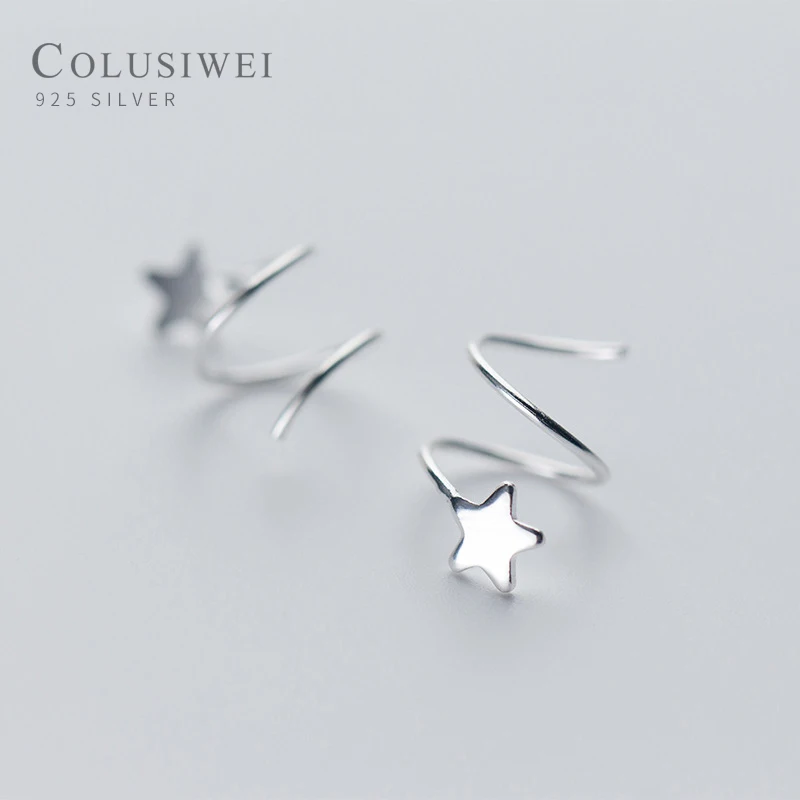 Colusiwei модные серьги капли из серебра 925 пробы новый простой дизайн ювелирные