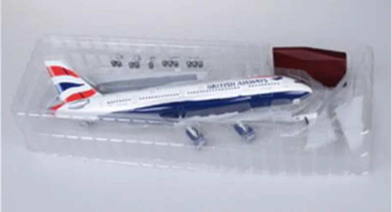 Литья под давлением 45,5 см 1/160 масштабная модель самолета Аэробус A380 Эмирейтс с трёхмерными чертёжами с светильник& колеса Пластик Смола самолет
