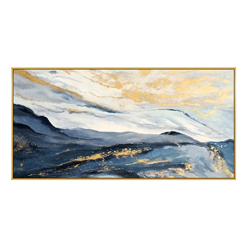 luxury gold foil decorative oilpainting hand-painted abstract oil painting modern living room decoration | Дом и сад