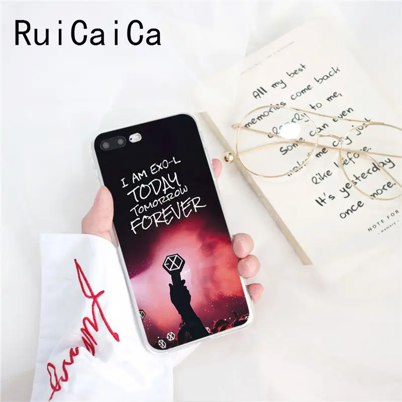 Ruicaica KPOP SEHUN CHANYEOL EXO мягкий чехол для телефона iPhone X XS MAX 6 6s 7 7plus 8 8Plus 5 5S SE XR 10