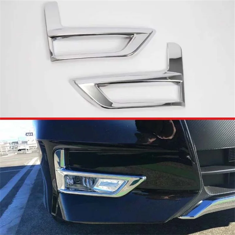 

For NISSAN SERENA C27 2017 2018 2019 2020 ABS Chrome Car Front Fog Light Lamp Cover Trims Molding Bezel Garnish Styling Stickers