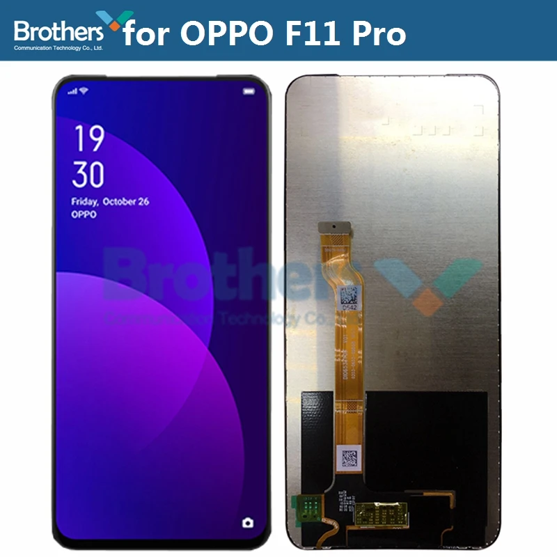 ЖК-экран для OPPO F11 Pro, F11Pro, CPH1969, ЖК-дисплей, сенсорный экран, дигитайзер, ЖК-дисплей в сборе, запчасти для телефона, тест на замену