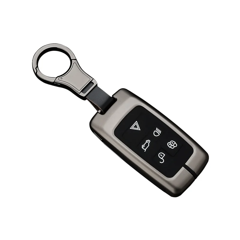 Автомобильный силиконовый металлический чехол для ключей Land Rover Range Discovery 5 Sport Evoque