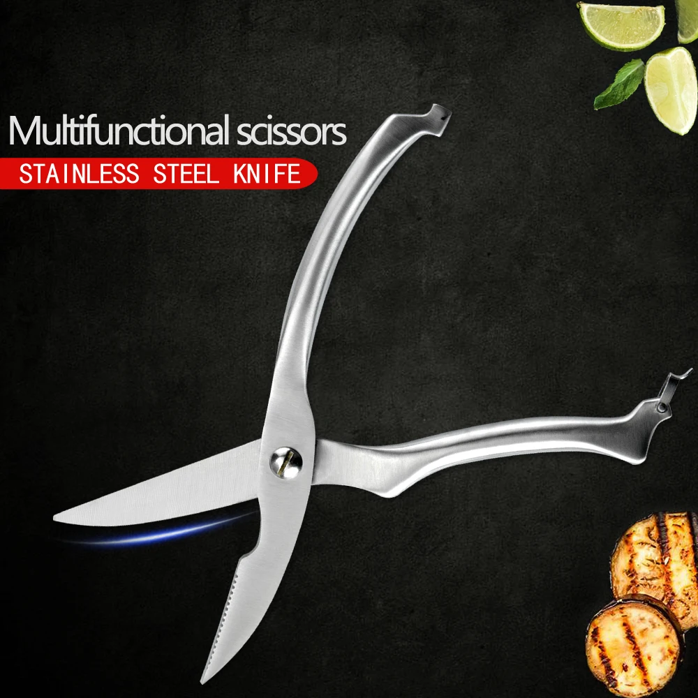 Нож из нержавеющей стали аксессуары для птицы кухонные ножницы курицы кости с