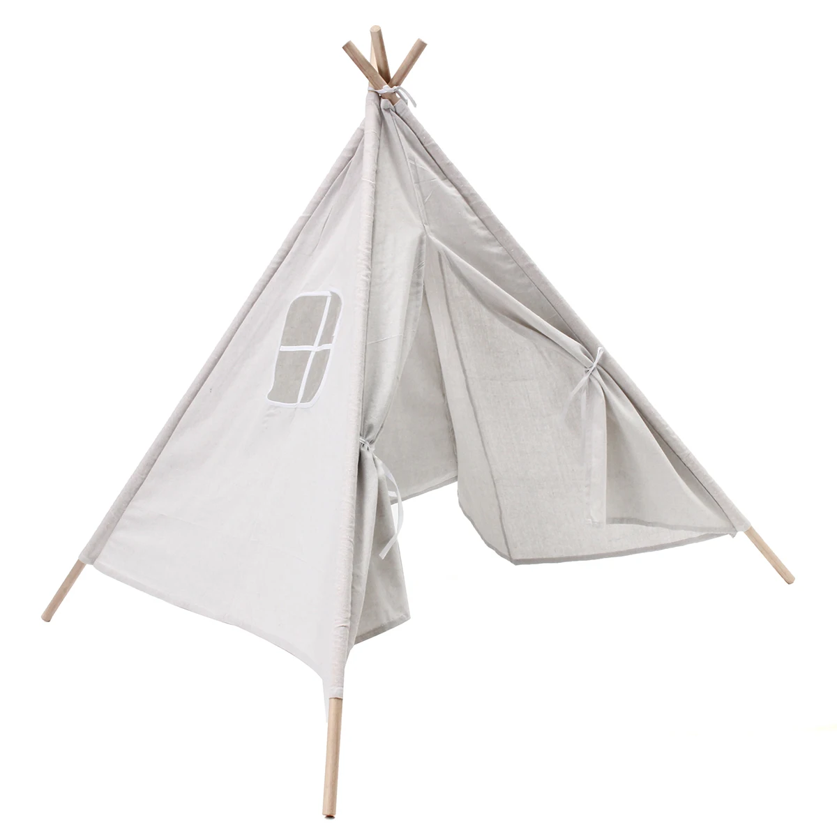 130cm Play-Tent Tipi Triangle KidsTent Teepee Canvas Sleeping Dome House Wigwam Room Children's Tent Game-House | Игрушки и хобби