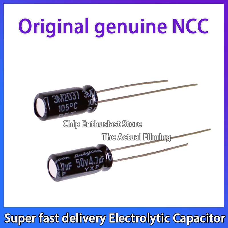 10 шт. NCC импортный алюминиевый электролитический конденсатор 50V10UF1UF мкФ 47 100 220 470