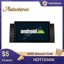Автомобильный DVD плеер на Android 9 DSP с GPS навигацией для E46 1998 2005 M3