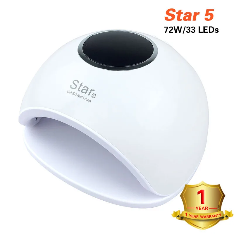 Star 5-72W Star5 72 Вт УФ лампа Светодиодная лампа для сушки ногтей фототерапия машина быстрого лечения Ногтей Гель лампа для ногтей с автоматическим распознаванием - Цвет: Star 5-72W