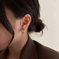 fashion gold metal drop earrings for women steam punk big round design statement earrings brincos geometric jewelry