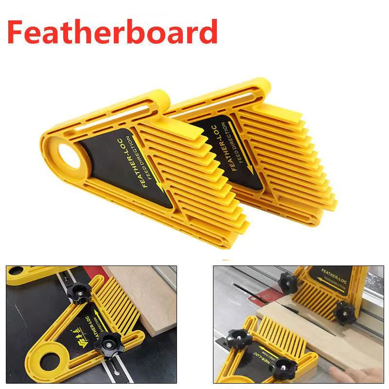 

Multi-purpose Feather Loc Board Set Woodworking Engraving Machine Double Featherboards Miter Gauge Slot Woodwork DIY Tools