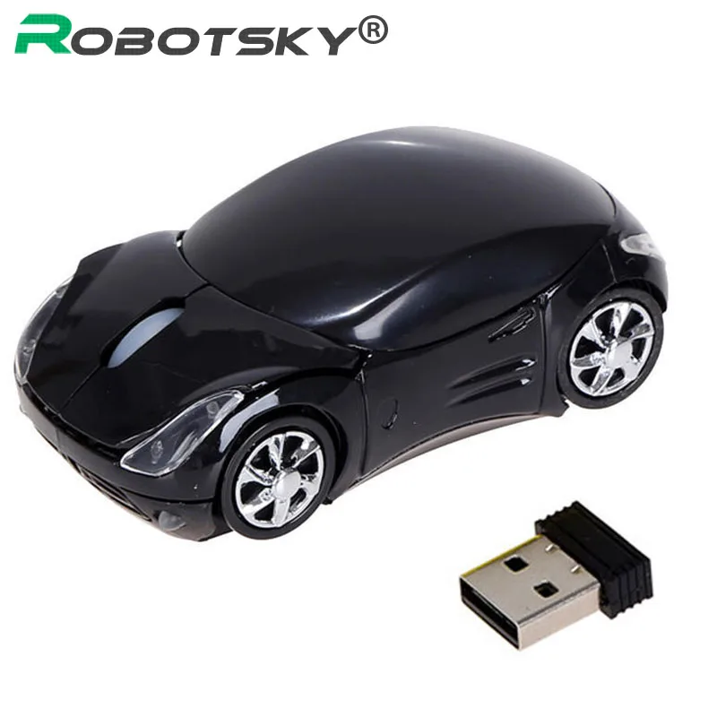 

New 2.4GHz Wireless Mouse Sports Car Styling Gaming Mouse USB Bluetooth Receiving Smart Sleep Mode Office Mouse for PC Laptop
