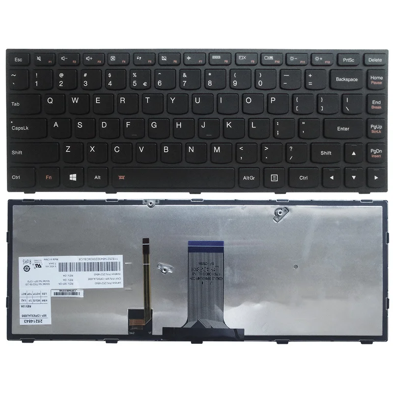 

New US Keyboard Backlit for Lenovo IdeaPad Z40-70 Z40-75 B40-30 G40-70 Flex 2 14 Flex 2 14D