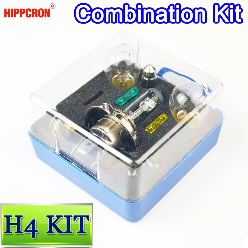 Комплект запасных галогенных ламп H4 11 шт./компл. Миниатюрные Лампы BA15S BAY15D FESTOON BA9S