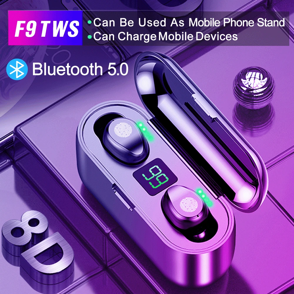 Rockspace TWS Bluetooth 5 0 наушники стерео беспроводные HIFI Звук спортивные Handsfree игровая