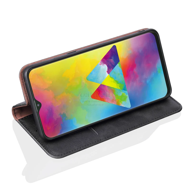 Винтажный кожаный чехол-книжка для samsung Galaxy M10 M10S M20 M30, Роскошный кошелек с подставкой для карт, Магнитный чехол-книжка, повседневный чехол, Fundas