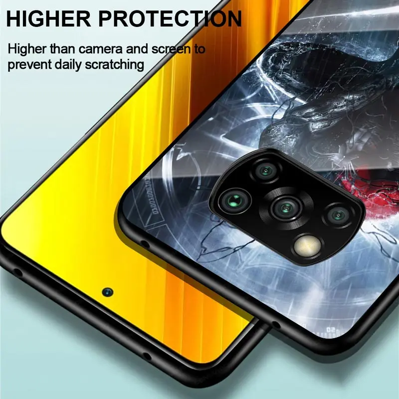 Чехол из закаленного стекла для Xiaomi POCO F3 F2 X3 NFC X2 M2 Pro | Мобильные телефоны и