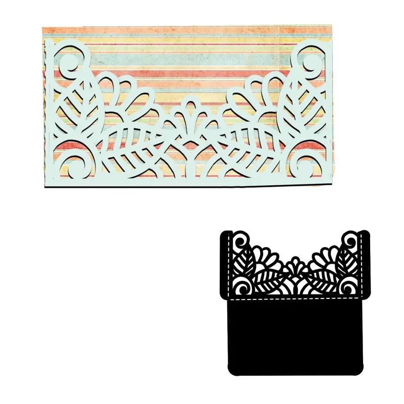 InLoveArts металлические стальные Вырубные штампы кружевная рамка открытый трафарет