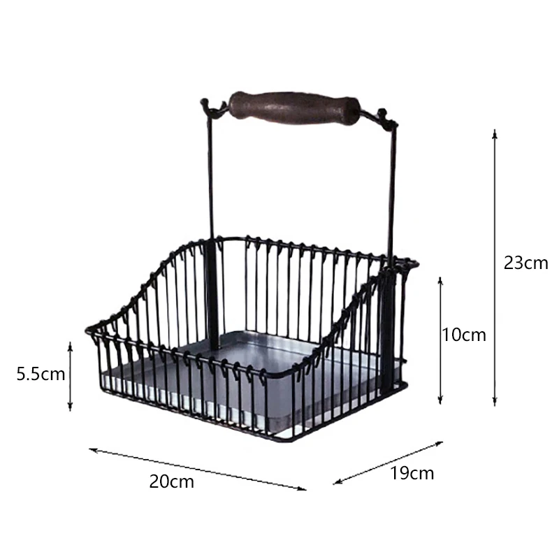 Железная корзина для хранения подвесная полка Проволочная стойка шкафа