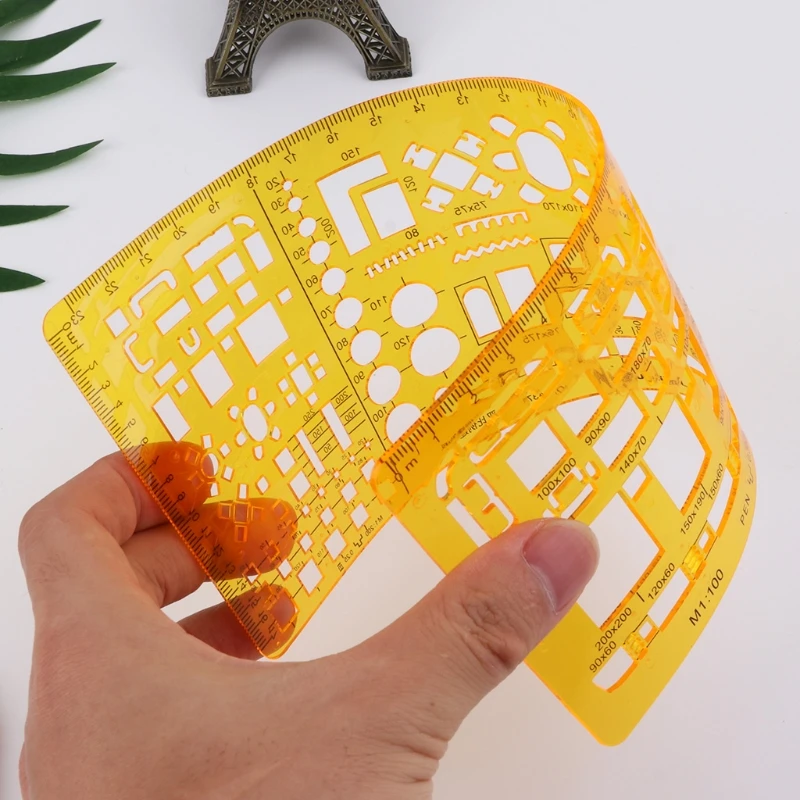 

Professional Architectural Template Ruler Drawings Stencil Measuring Tool Supply