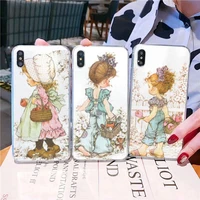 yndfcnb sarah kay little girl phone case for iphone 11 12 13 mini pro xs max 8 7 6 6s plus x 5s se 2020 xr cover