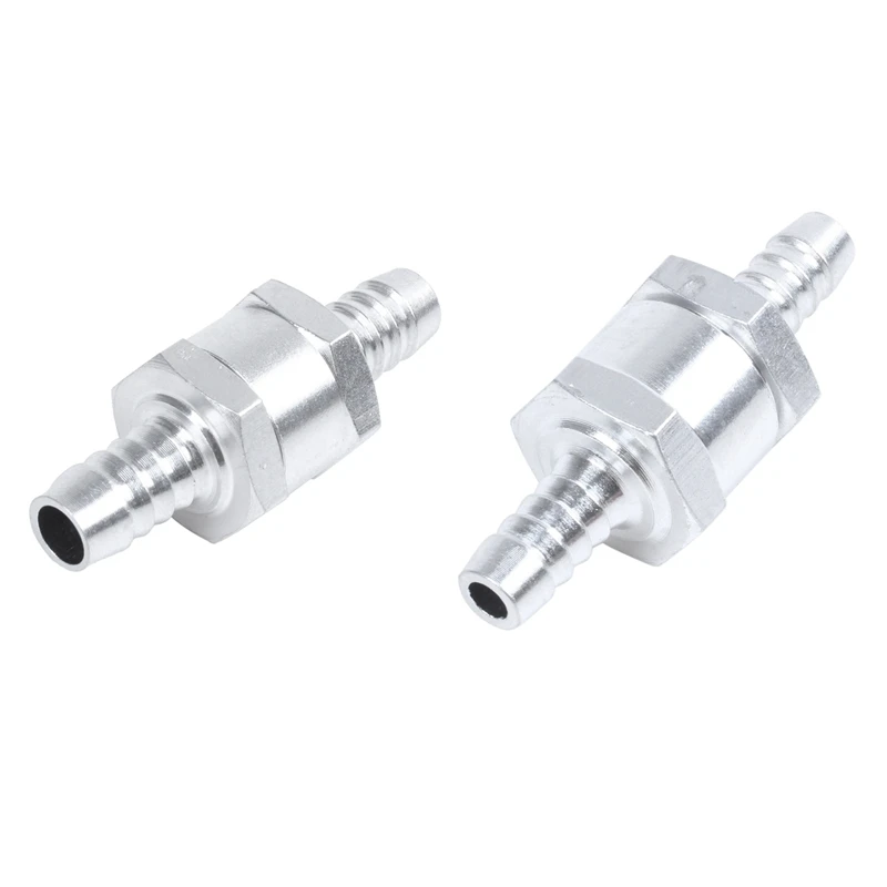

2 Pcs Check Valve Fuel Crude Oil Engine Valve Aluminum, 10Mm & 8Mm