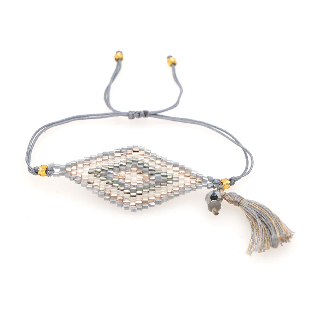 

Go2boho Evil Eye Bracelet For Women Beads Woven Lucky Bracelets Jewelry for Girl Handmade Jewellery Gifts 2021 Bohemian Pulseras