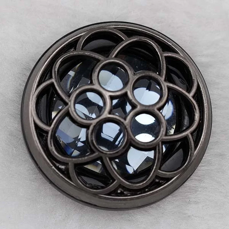 

5 шт./пакет 37 мм золотые черные высококачественные Стразы, новые пуговицы для украшения одежды из меха норки своими руками