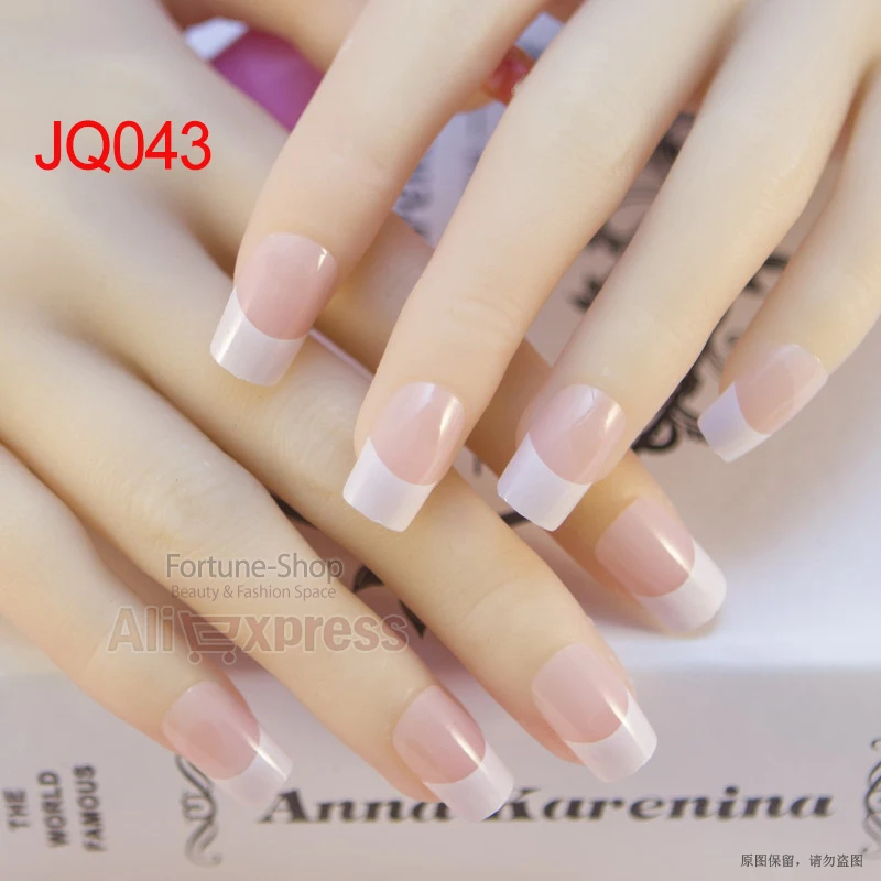 JQ 24 наконечника/набор 3D накладные ногти акриловые искусственные для
