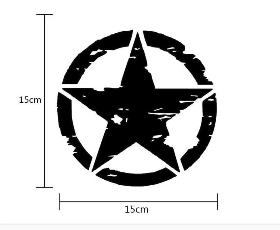 Мотокросс стиль армейский наклейки &quotЗвезды&quot мотоцикл виниловые обои для