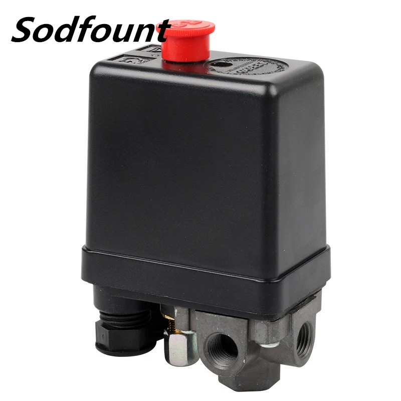 Автоматический Пневматический вертикальный воздушный насос 20A 220 В 0