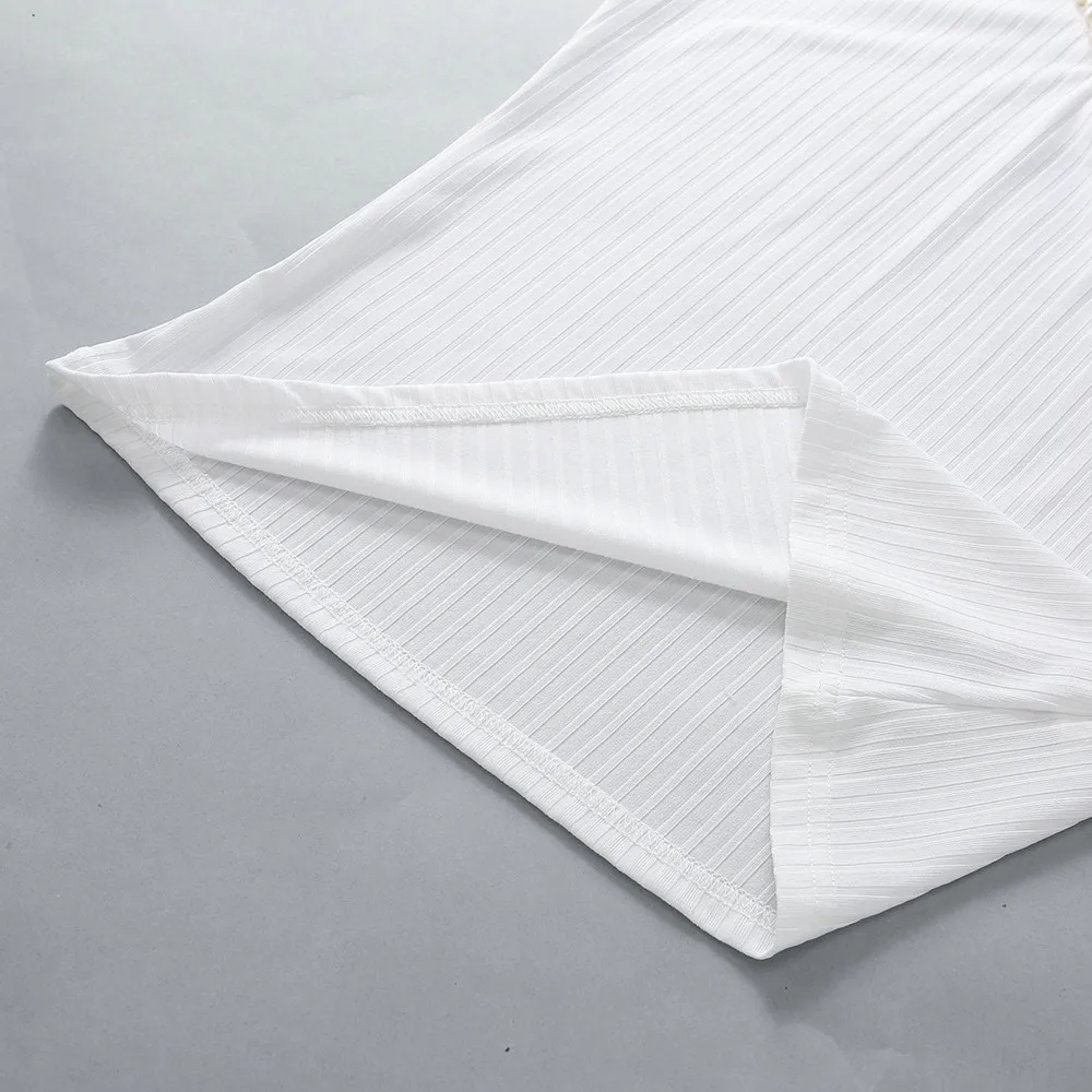 

Summer 2021 European And American V-Neck Solid Color Concave Stripe Slimming Casual Top Lace T-Shirt Short Sleeve