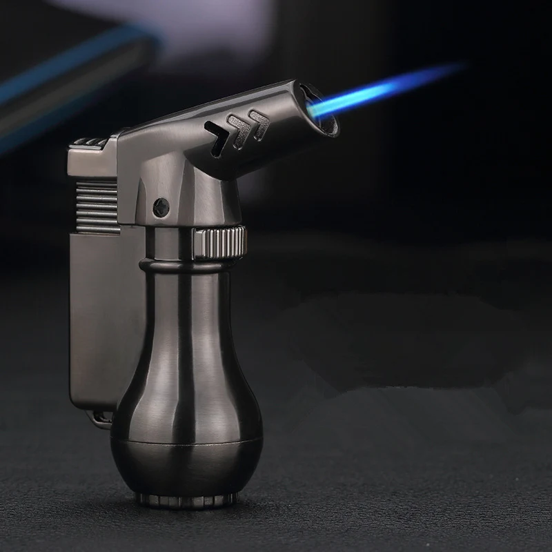 

Mini Spray Gun Compact Butane Jet Lighter Torch Turbo Lighter 1300 C Flated Windproof Metal Jet Lighter NO GAS Smoke Accesoires