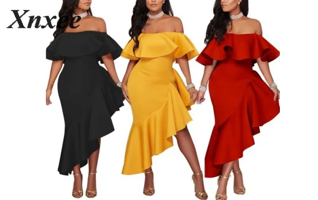 Облегающее платье для женщин с оборками и бусинами черное элегантное вечернее