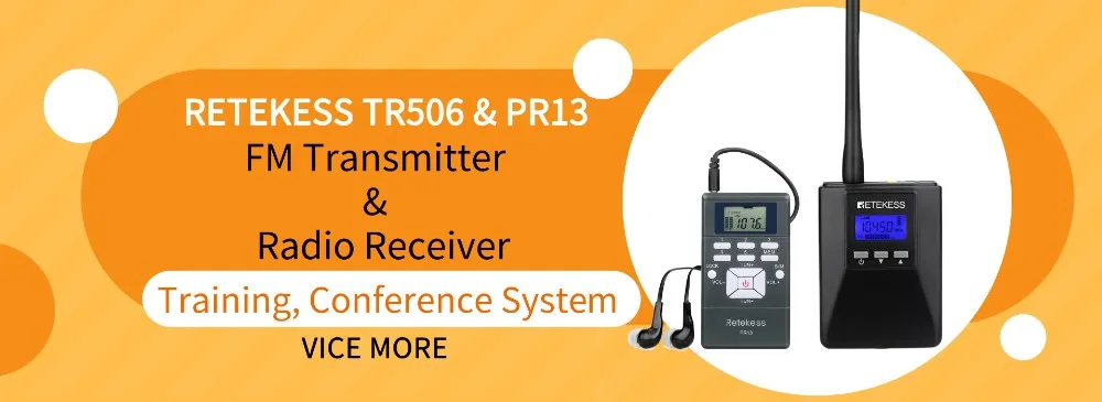 RETEKESS 0,6 Вт 1 FM передатчик TR504+ 10 FM радио приемник PR13 аудио беспроводной гид система для руководства церковной встречи