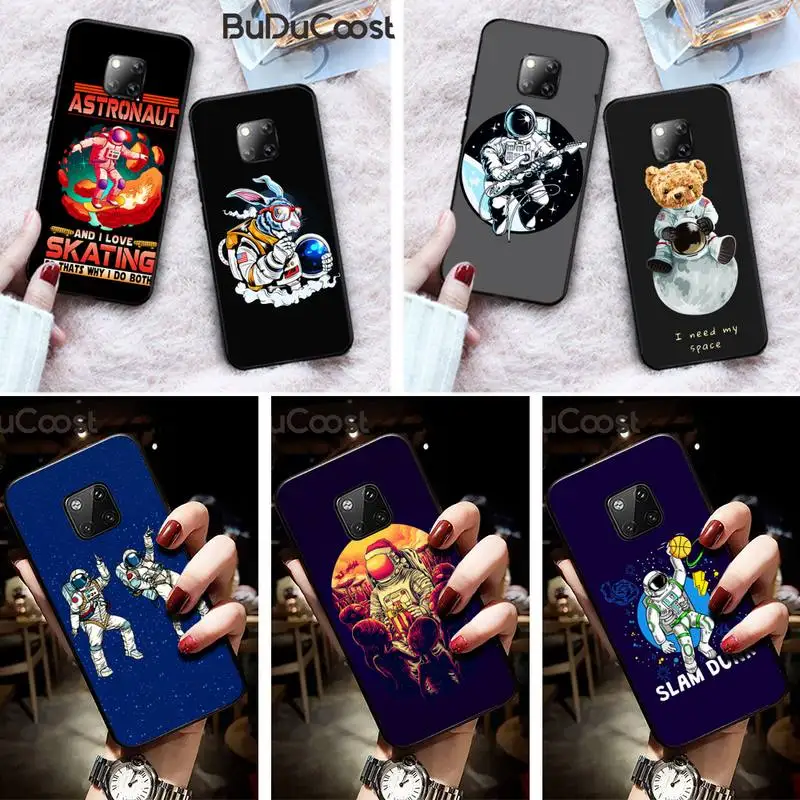 

astronaut cartoon cosmos Phone Case Cover for huawei mate 9 10 20 30 pro lite X Y5 6 7 9 prime Enjoy 7