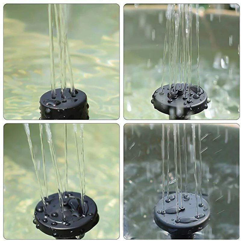 Bomba de filtro de estanque de agua alimentada por energ&iacute;a Solar, Kit de bomba de agua sumergible para jard&iacute;n, tanque de peces, rociador de piscina y fuente, 80L/H-5