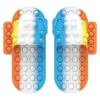 1pair pops its slippers decompression toys squeeze toys artifact press simple dimpled family interactive fidget toy game