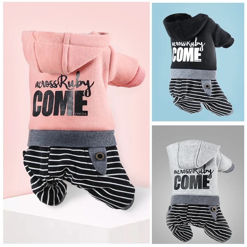 Одежда для собак одежда кошек плюшевых животных на осень и зиму из толстого