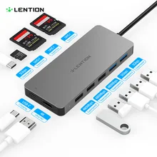 Lention usb-хаб для мульти USB 3,0 HDMI адаптер док-станция для MacBook Pro 13,3 аксессуары USB-C type C 3,1 сплиттер 11 портов USB C концентратор
