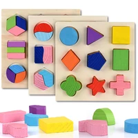 montessori early childhood education wooden fun puzzle toys fidgeting geometric shape anti stress matching board childrens toys