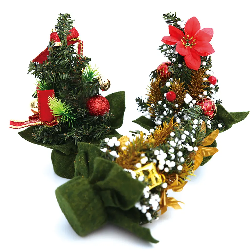Рождественская елка Цветок искусственный Настольный праздник мини настольный