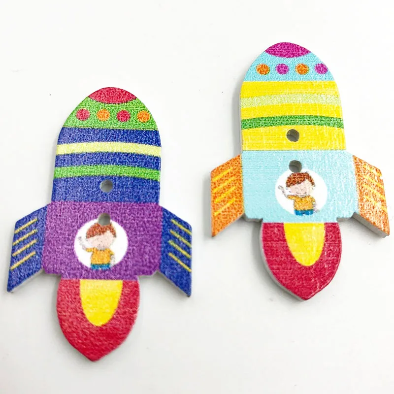 Ракета для шитья по дереву, размером 19x31 мм, с 2 отверстиями, 25/50 шт., кнопки аксессуары для скрапбукинга WB683